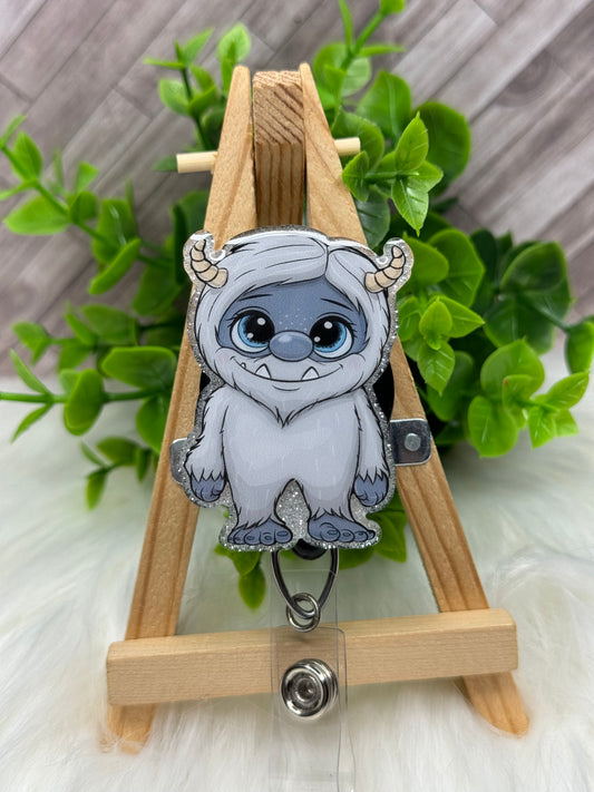 Adorable Yeti Interchangeable Badge Topper