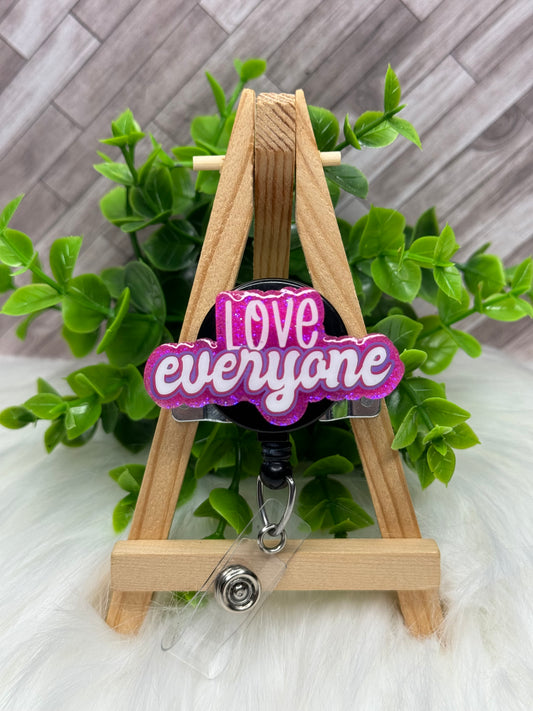 Love Everyone Interchangeable Badge Topper