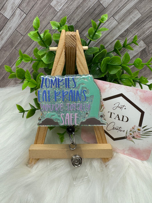 Zombies Eat Brains Interchangeable Badge Toppers