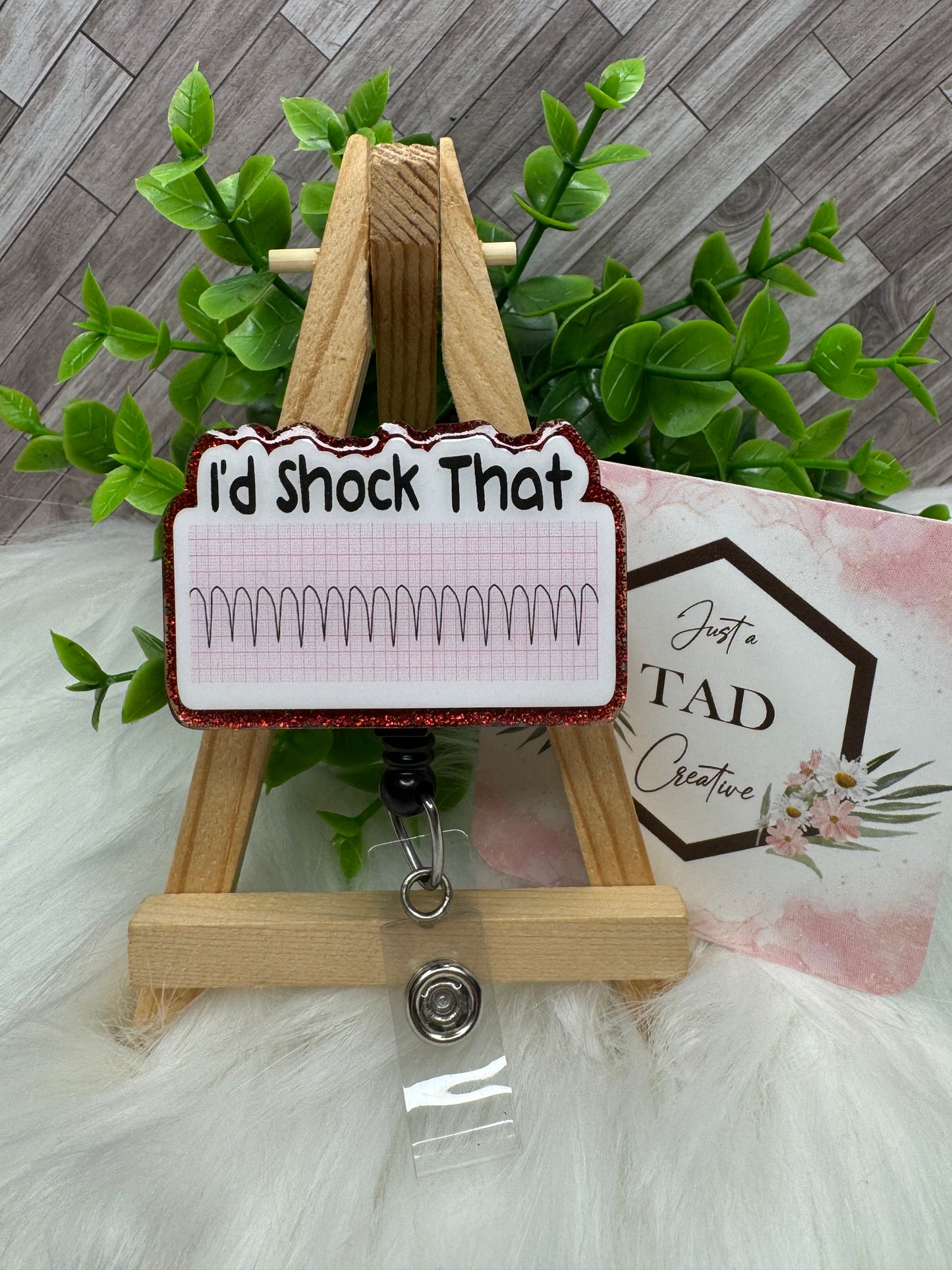 I'd Shock That Interchangeable Badge Topper