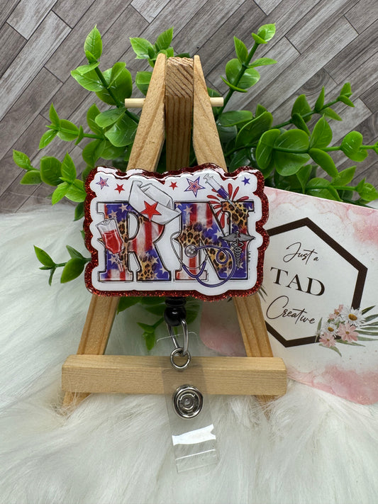 Patriotic Registered Nurse Interchangeable Badge Topper