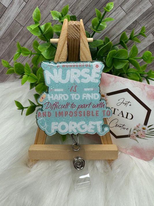 A Wonderful Nurse is Hard to Find Interchangeable Badge Topper