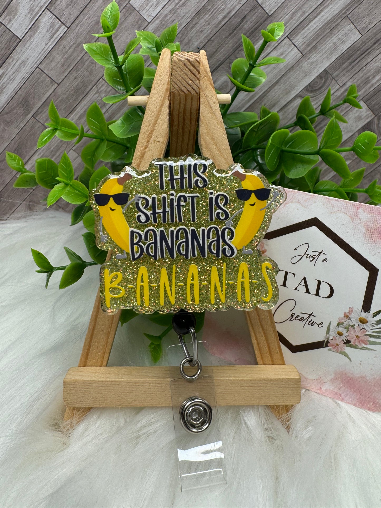 This Shift is Bananas Interchangeable Badge Topper