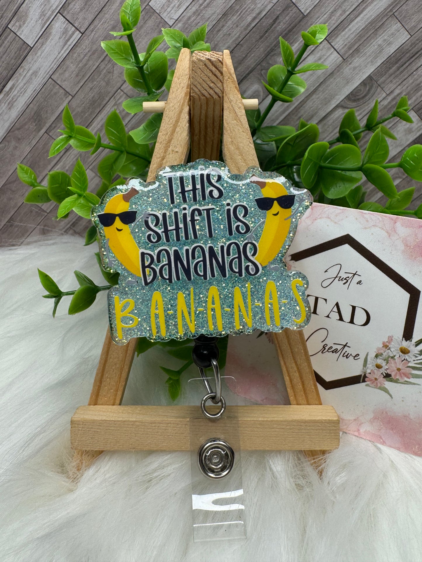 This Shift is Bananas Interchangeable Badge Topper
