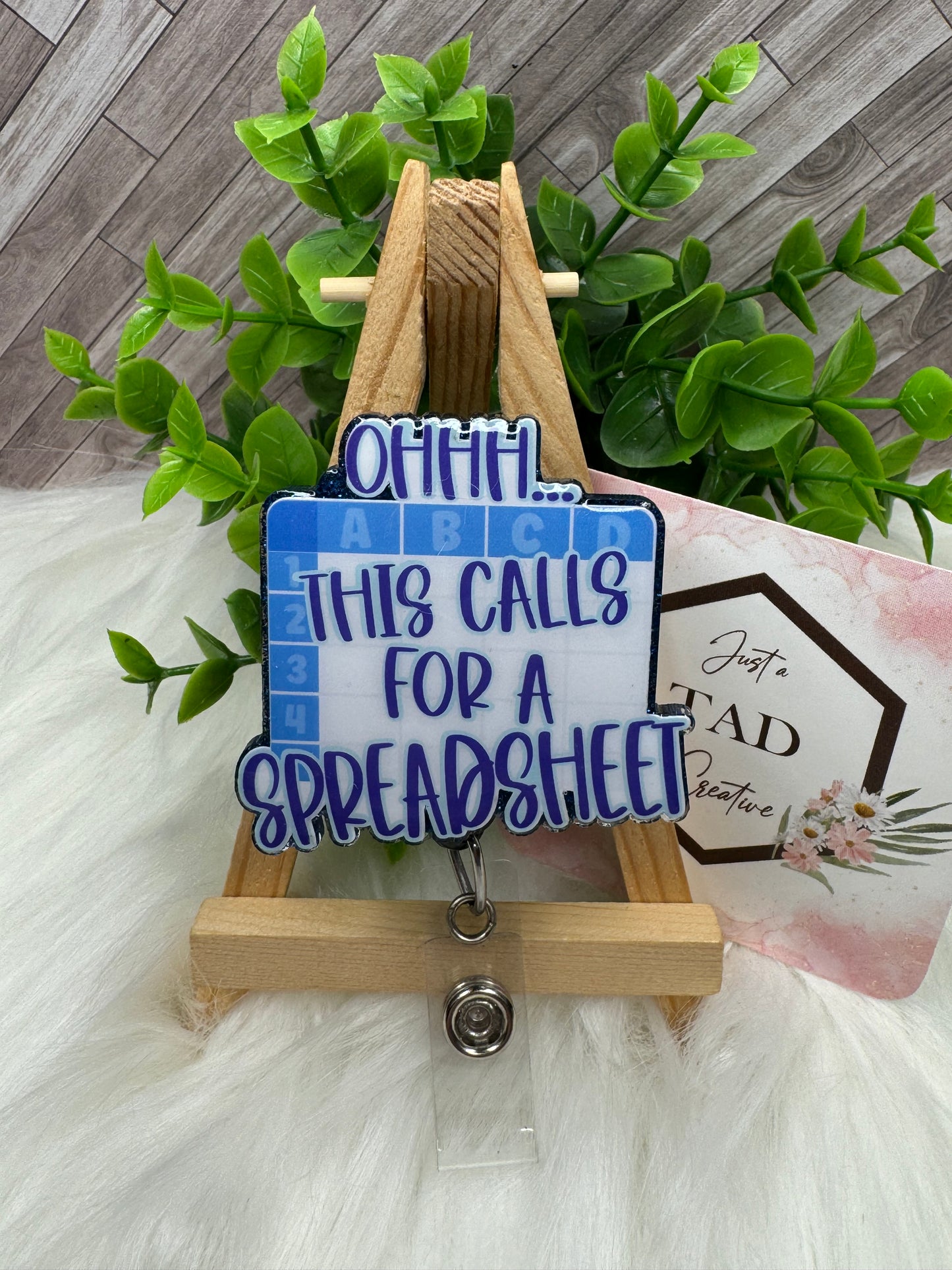 This Calls for a Spreadsheet Interchangeable Badge Topper