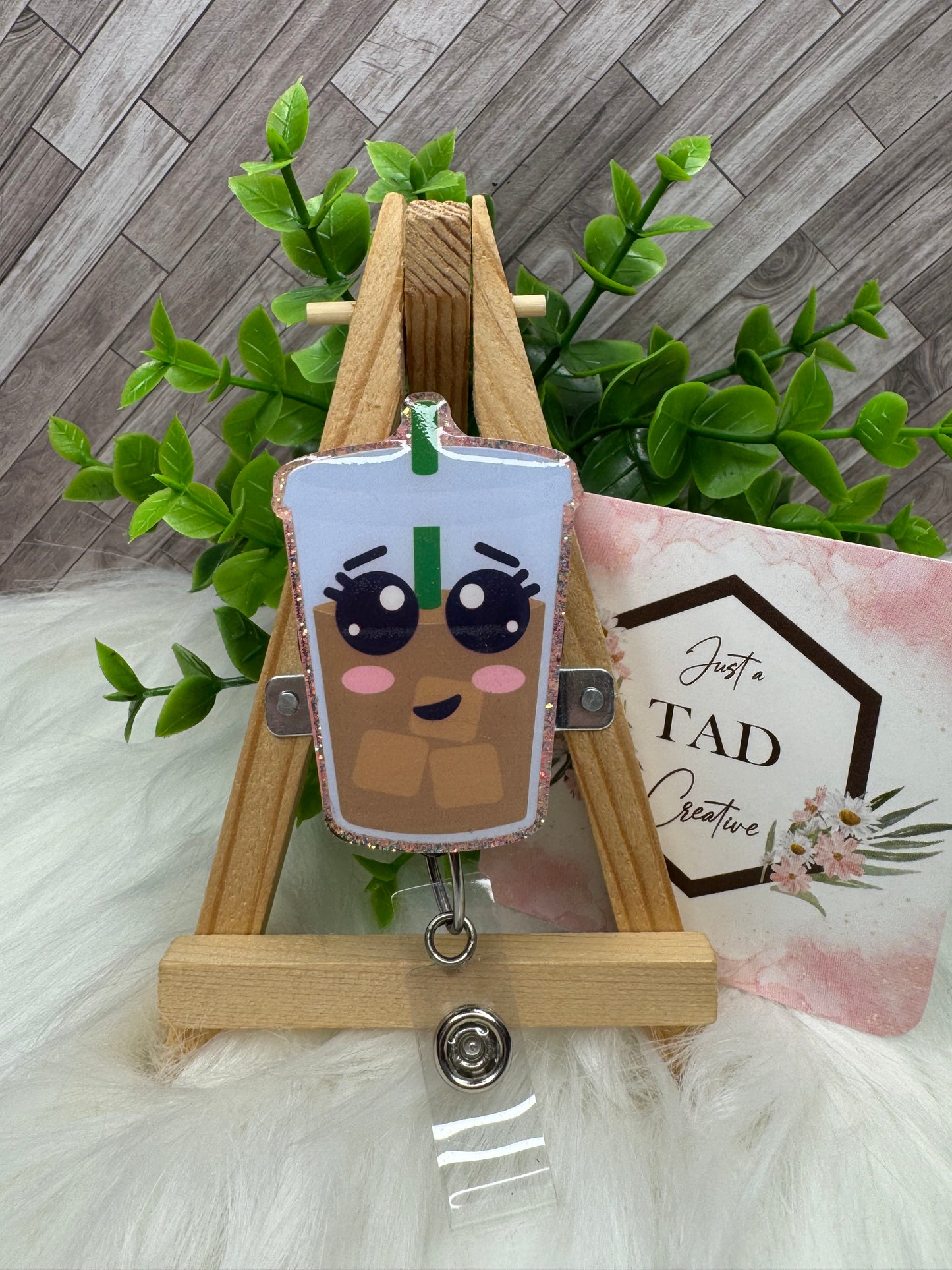 Iced Coffee Interchangeable Badge Toppers