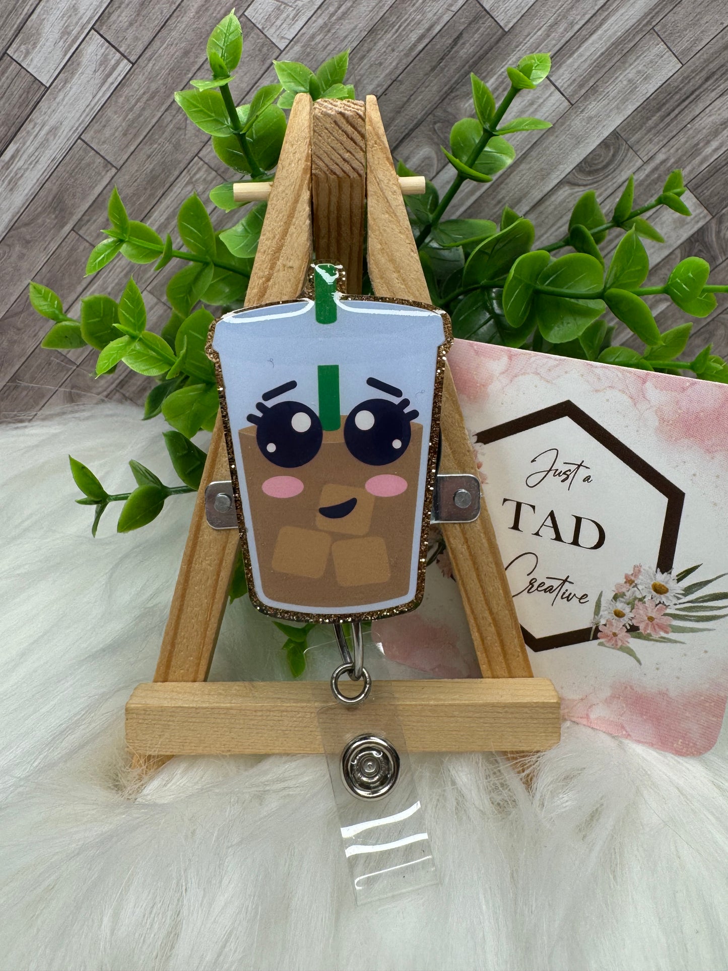 Iced Coffee Interchangeable Badge Toppers