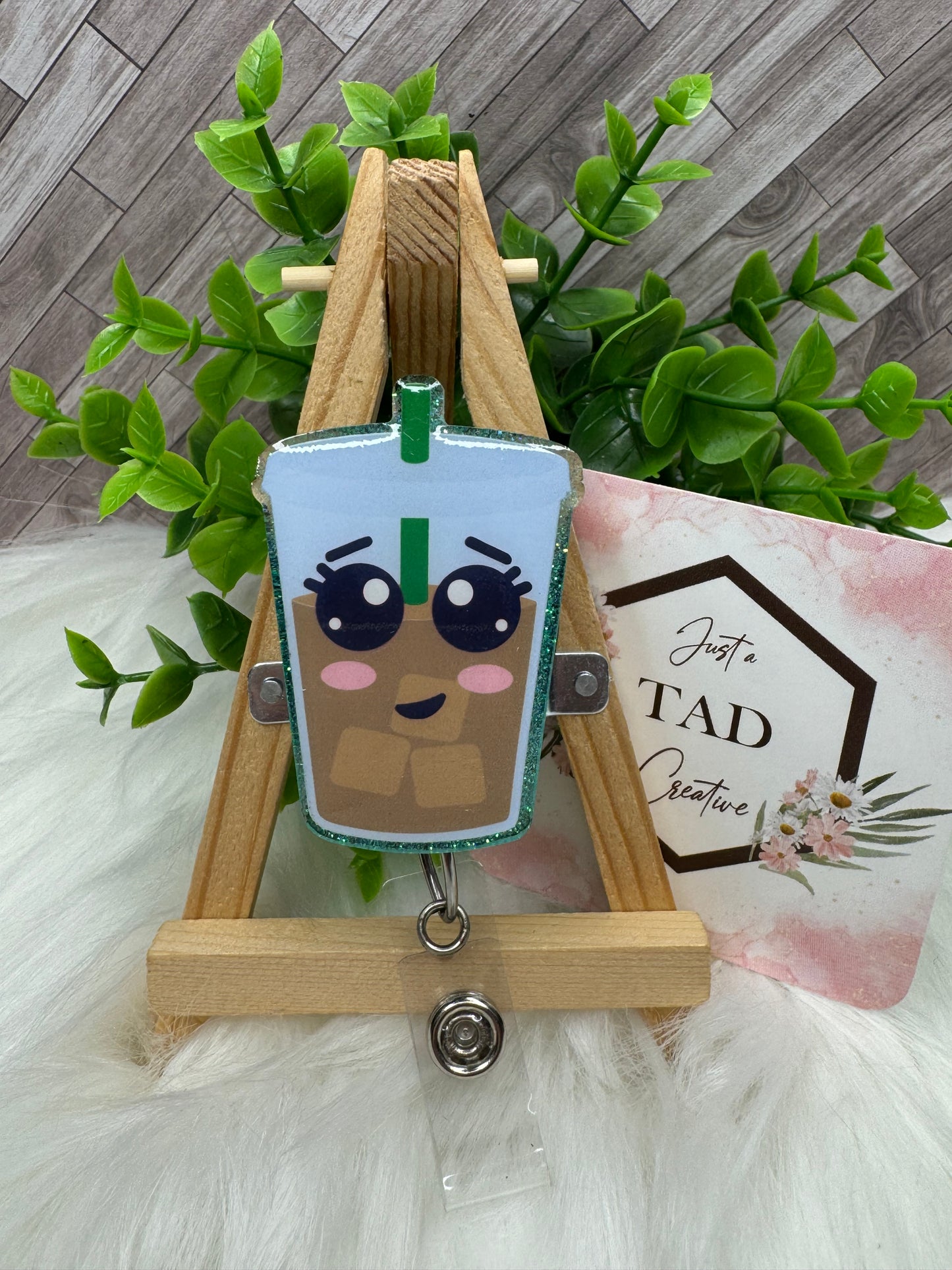 Iced Coffee Interchangeable Badge Toppers