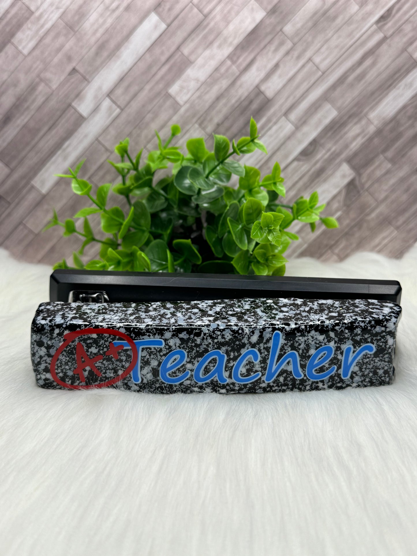 A+ Teacher Composition Glittered Stapler