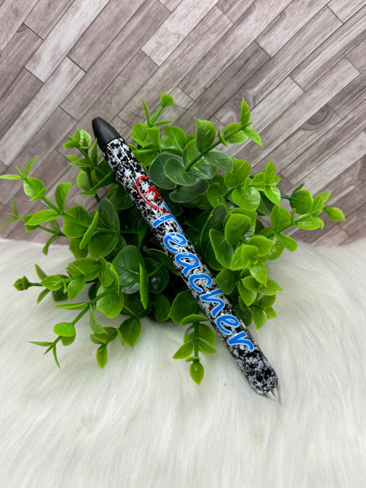 A+ Teacher Composition Glittered Gel Pen