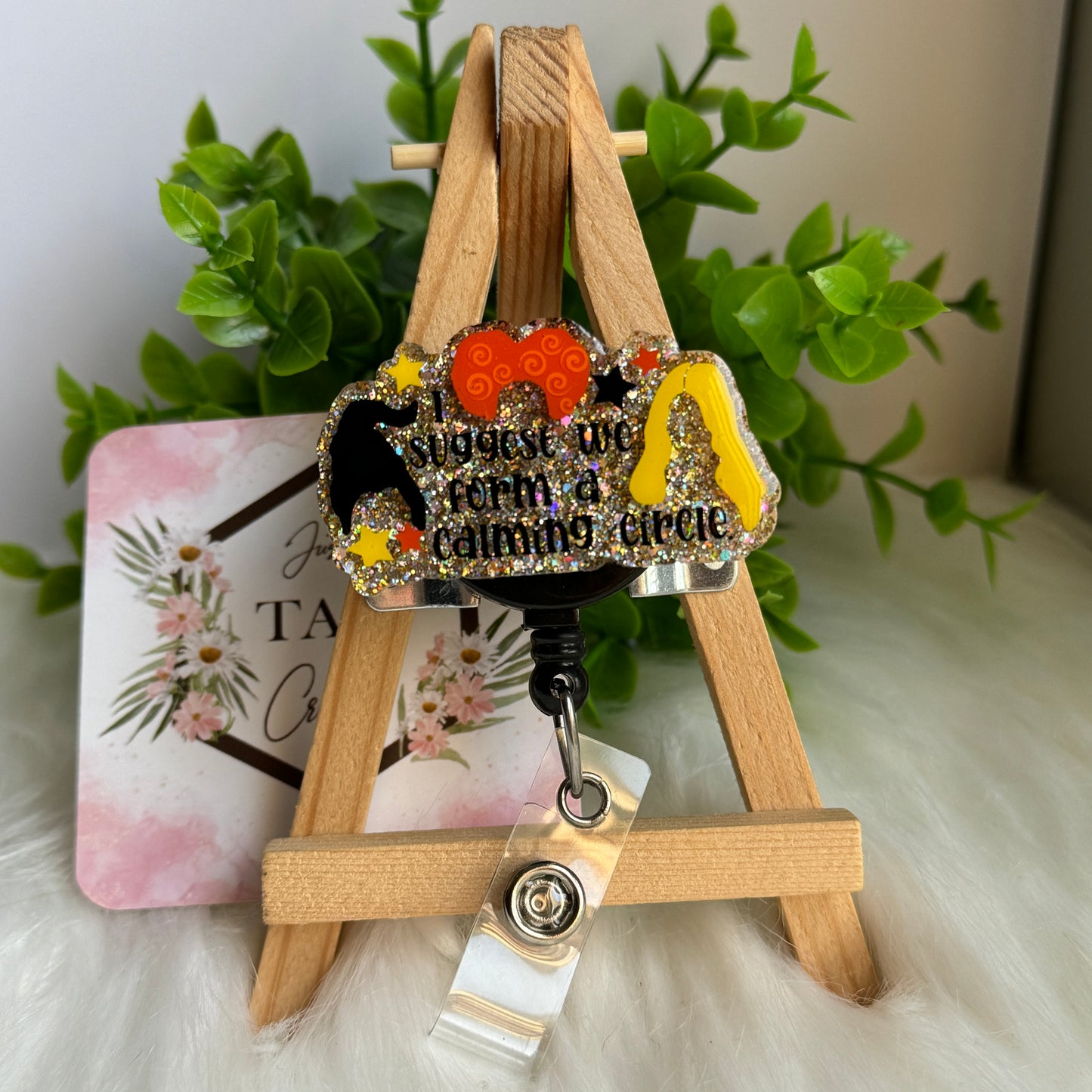 Calming Circle 3 Witches Interchangeable Badge Topper