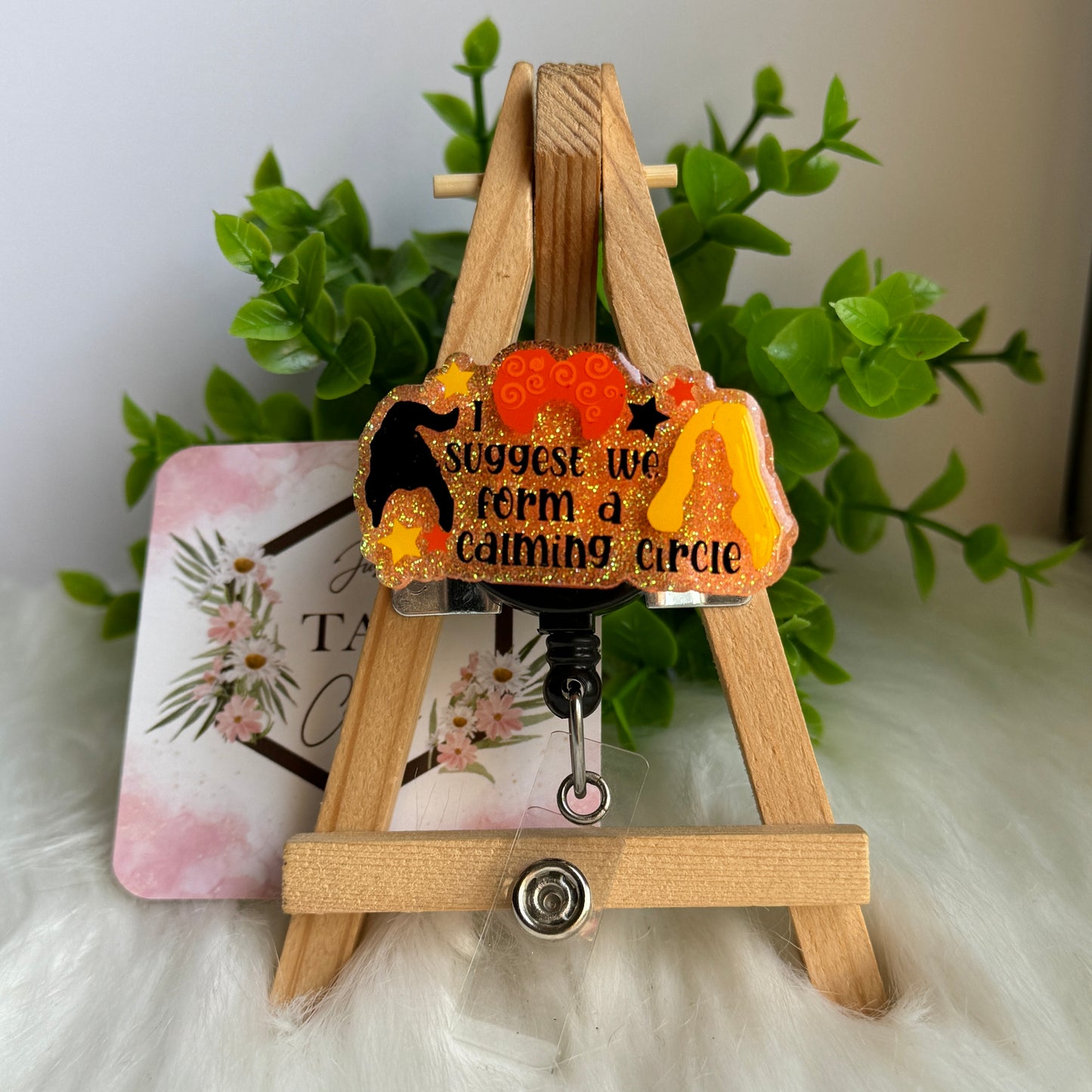 Calming Circle 3 Witches Interchangeable Badge Topper