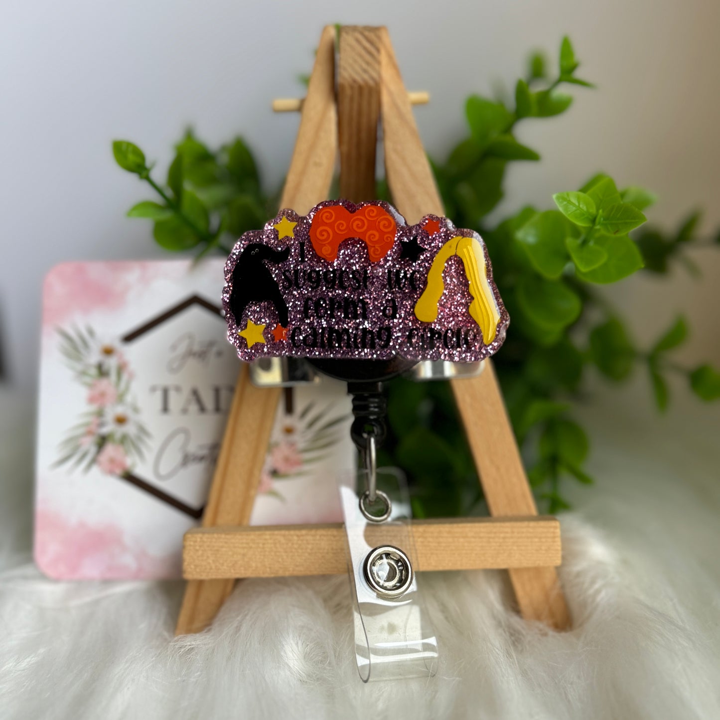 Calming Circle 3 Witches Interchangeable Badge Topper