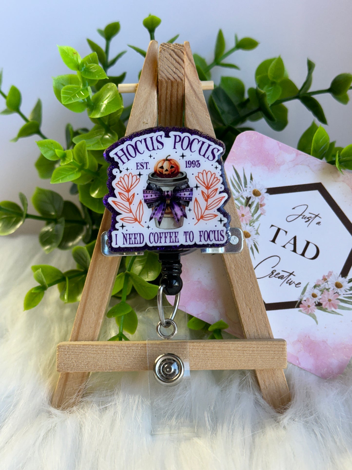 Hocus Pocus, I Need Coffee to Focus Interchangeable Topper