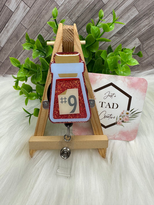 #9 Love Potion Bottle Interchangeable Badge Reel Topper