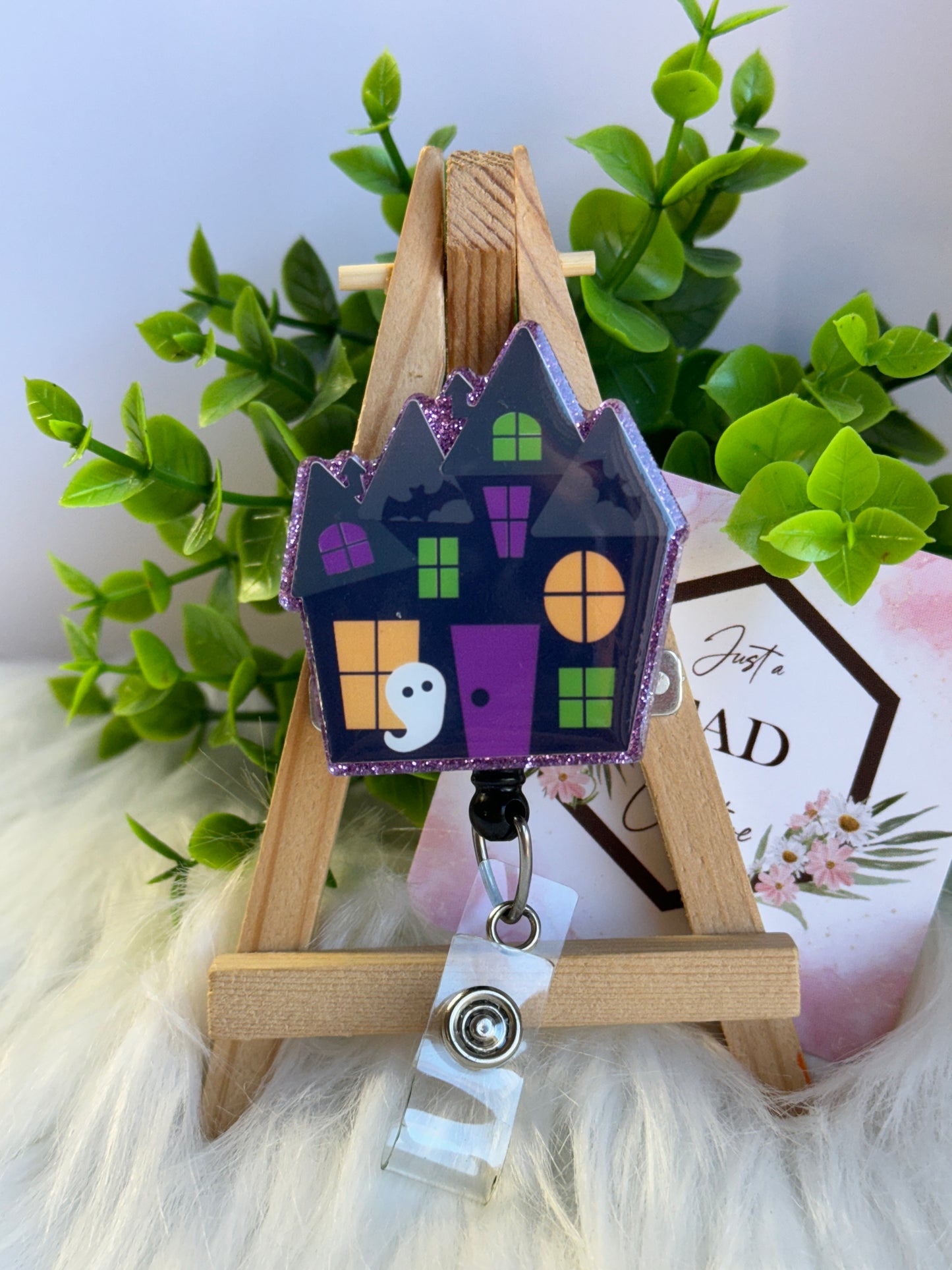 Haunted House Interchangeable Badge Topper