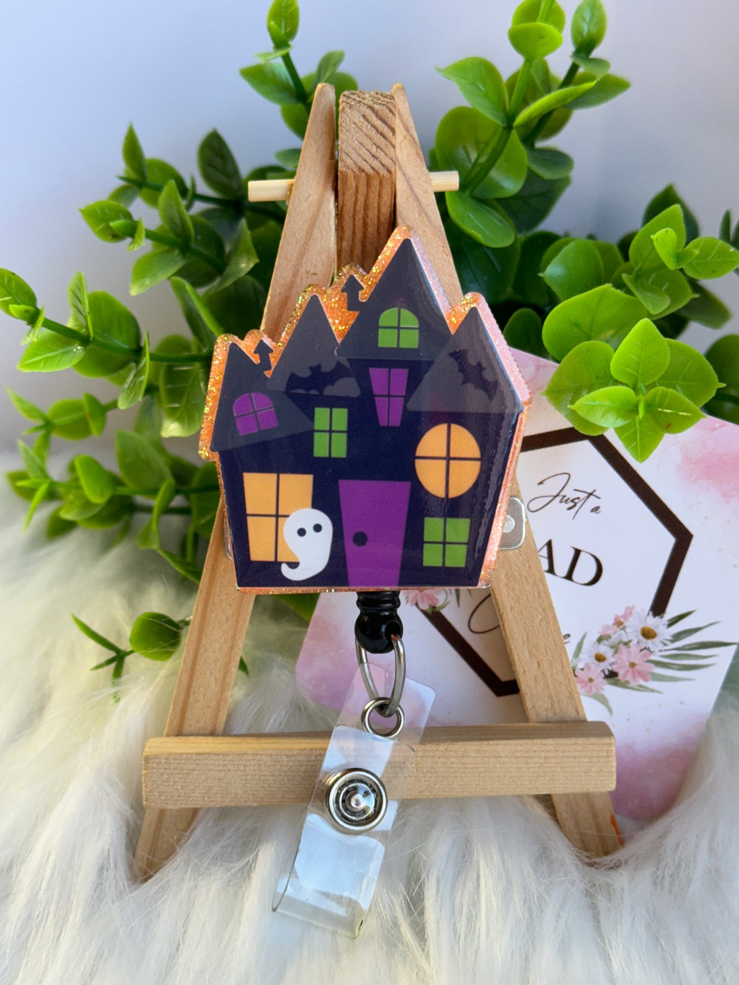 Haunted House Interchangeable Badge Topper