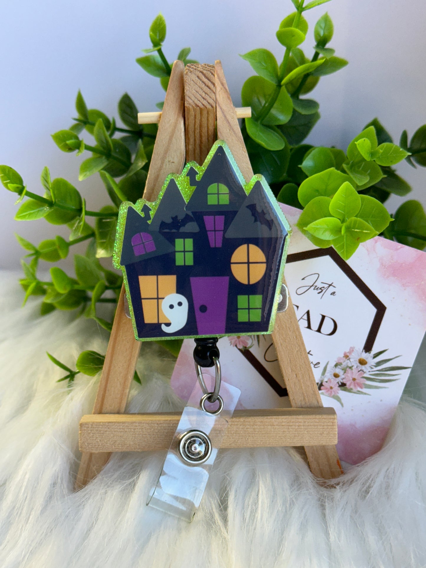 Haunted House Interchangeable Badge Topper