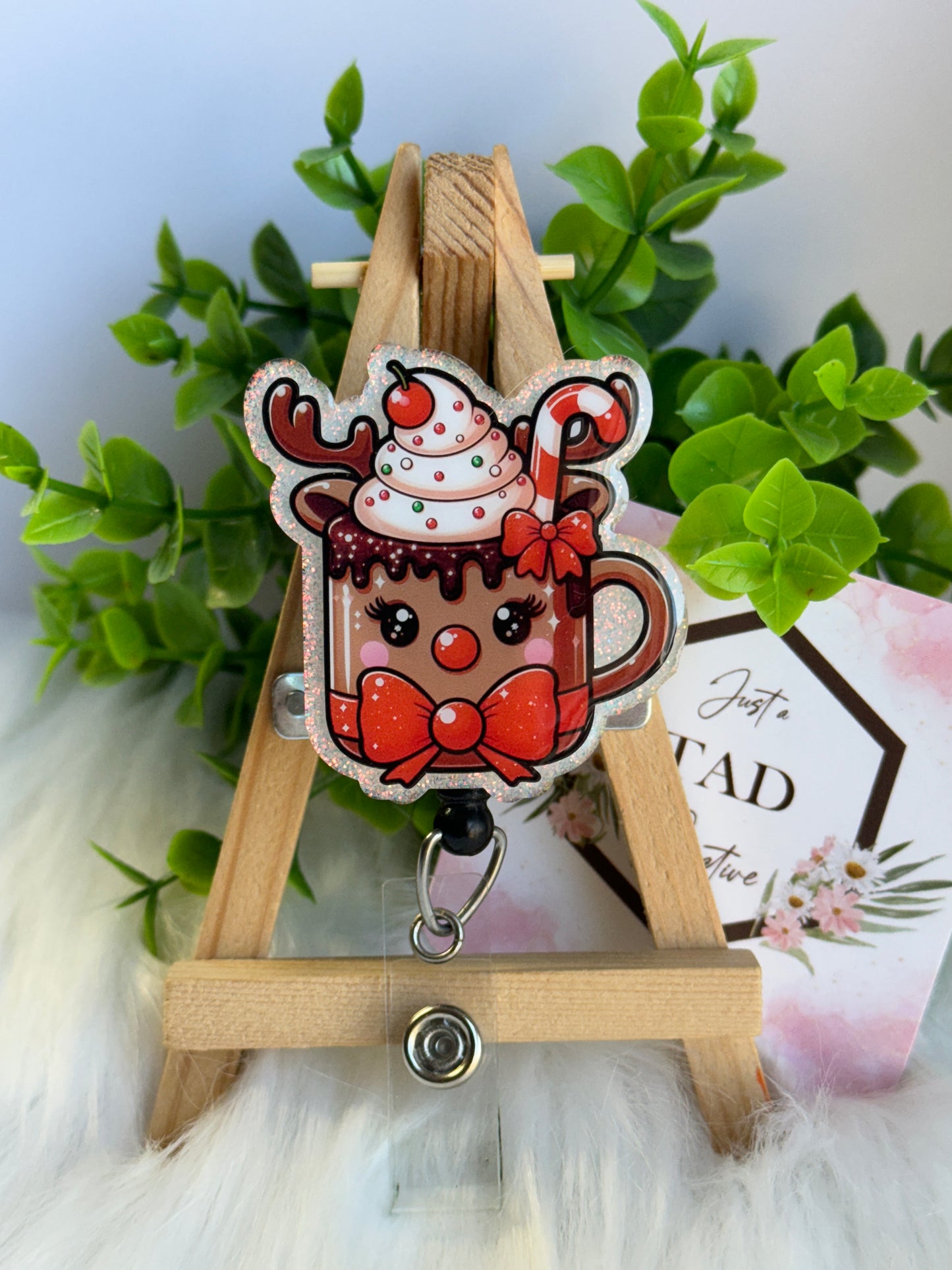 Reindeer Cup of Hot Cocoa Interchangeable Topper