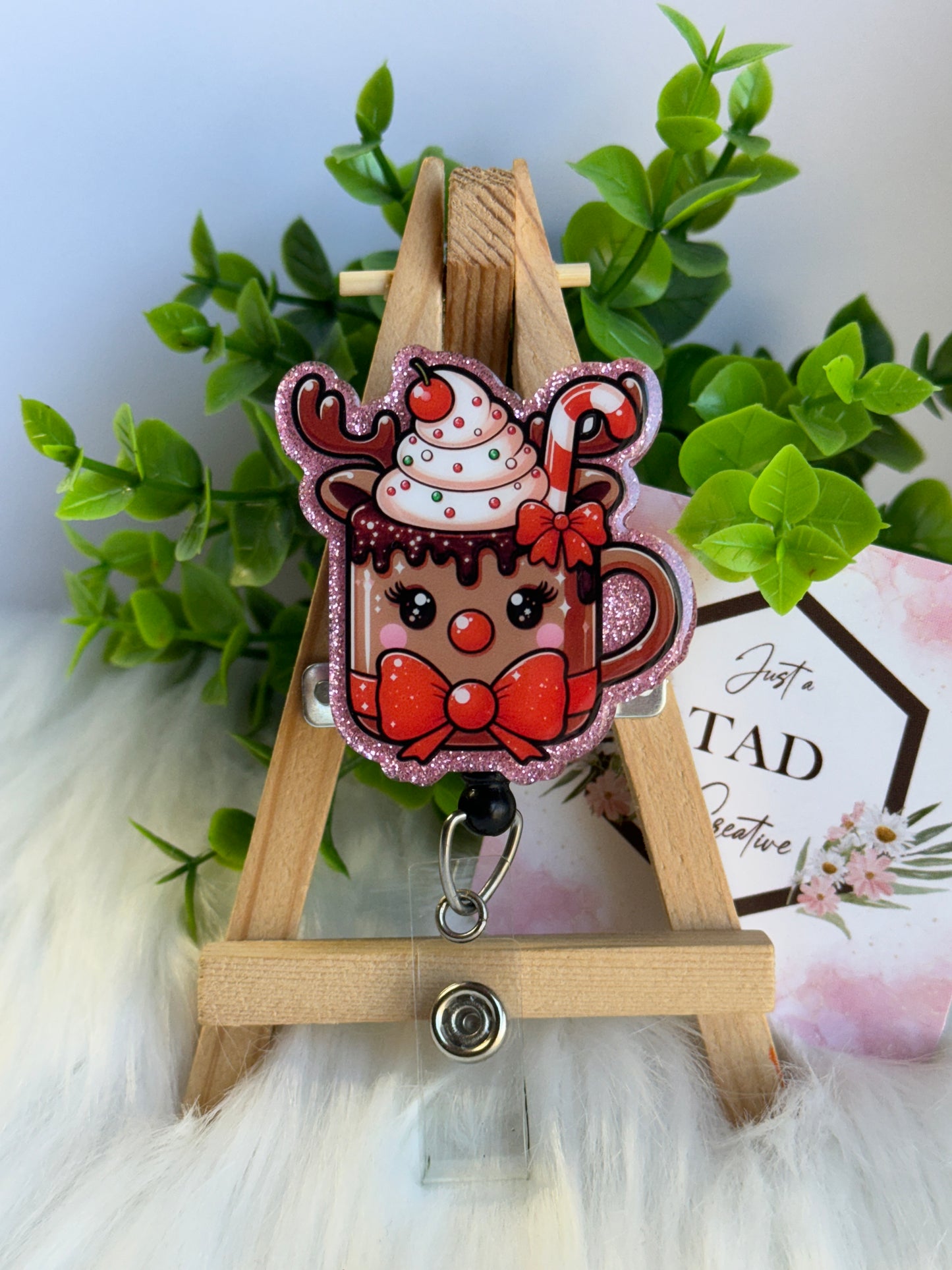 Reindeer Cup of Hot Cocoa Interchangeable Topper