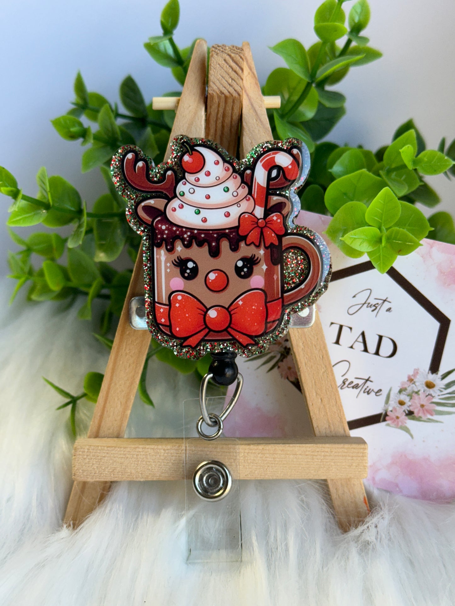 Reindeer Cup of Hot Cocoa Interchangeable Topper