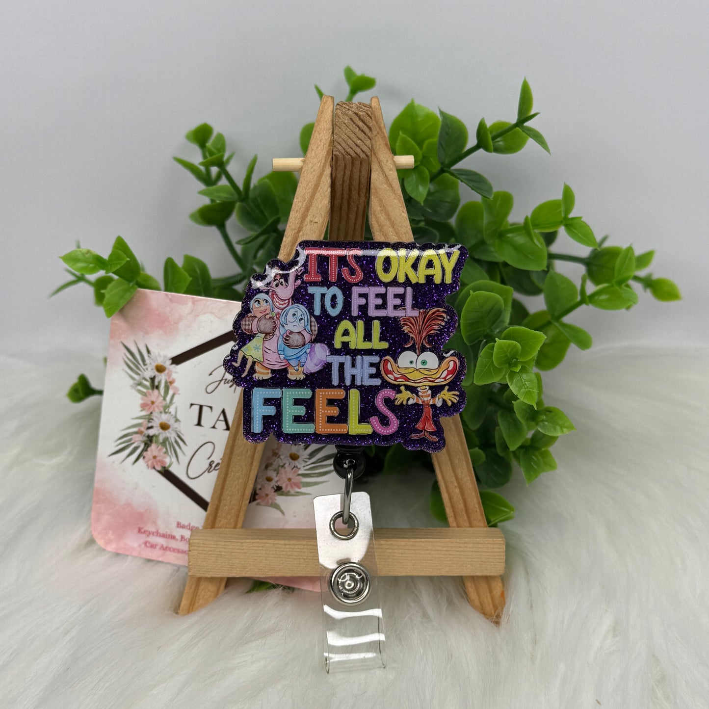 It’s Okay to Feel All the Feels Emotions Interchangeable Badge Topper