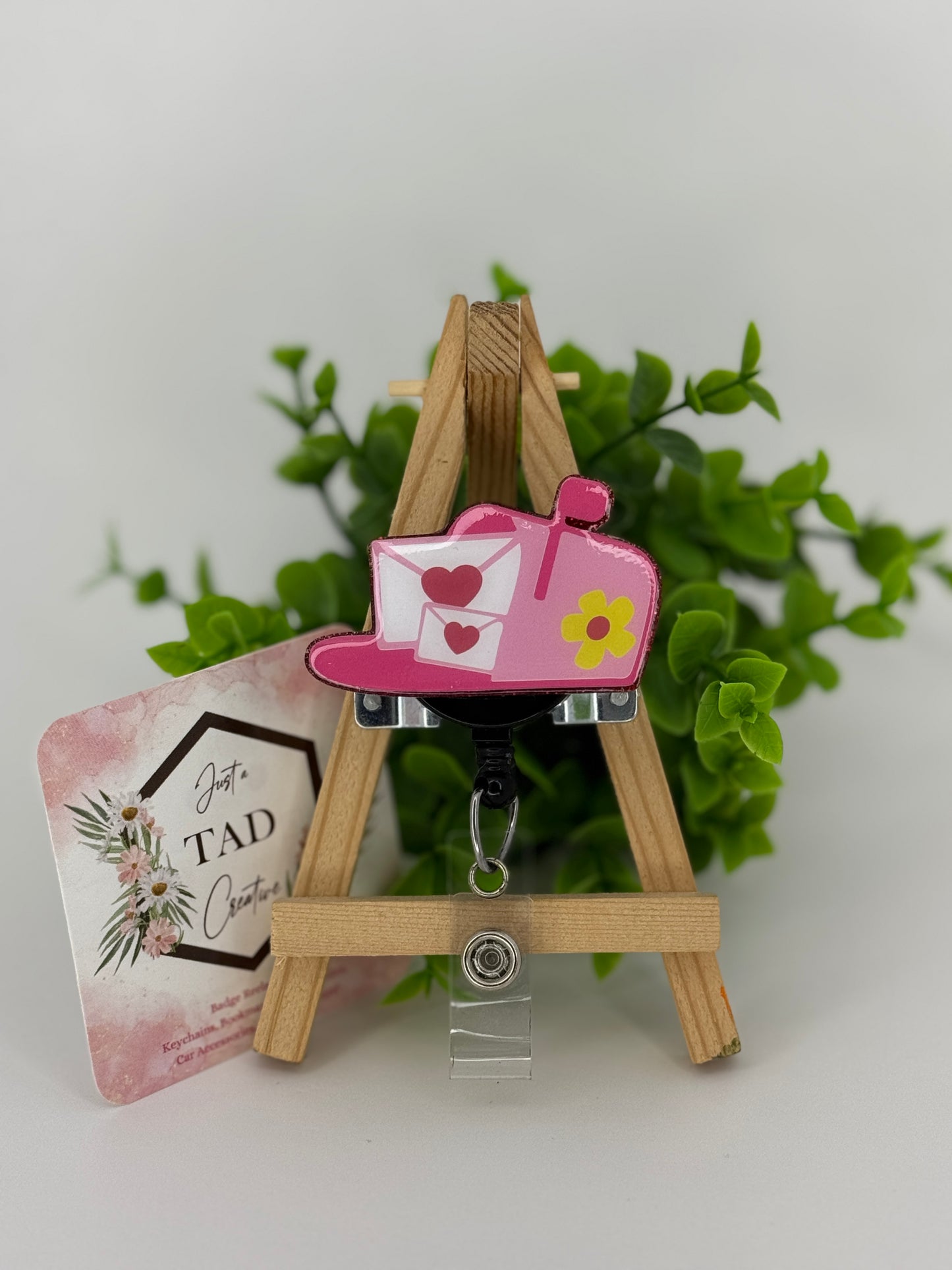 Valentine Mailbox with Letters Interchangeable Badge Topper