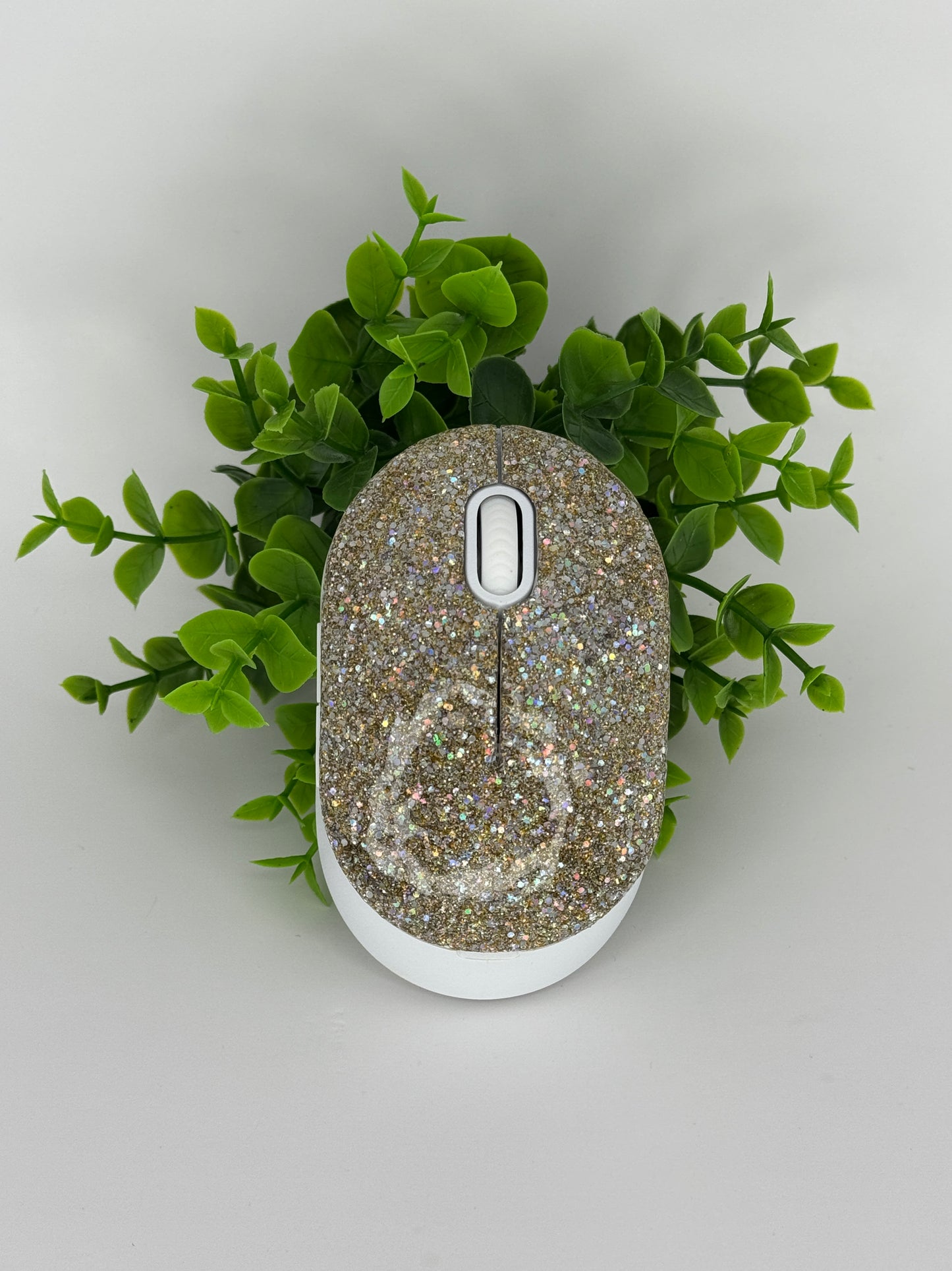 Solid Glittered Wireless Mouse