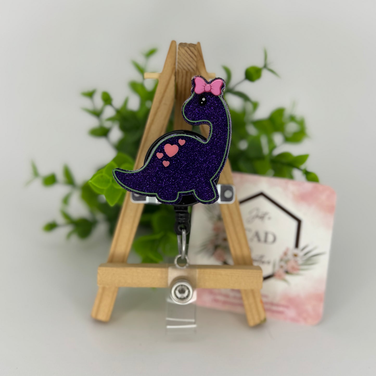 Brontosaurus Dino Interchangeable Badge Topper