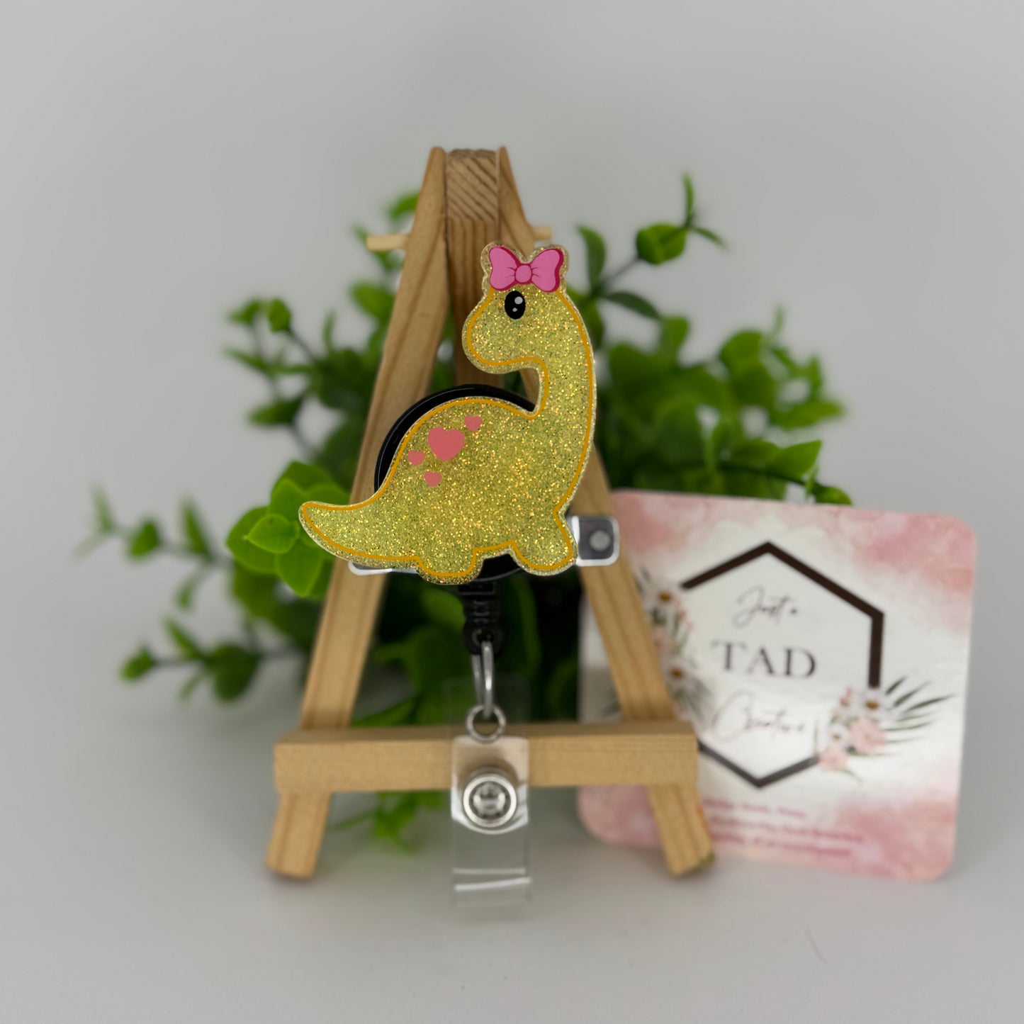 Brontosaurus Dino Interchangeable Badge Topper