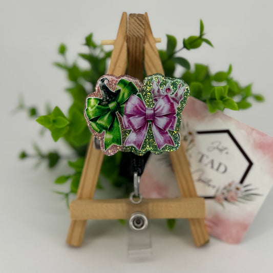 Green & Pink Witches Interchangeable Badge Topper