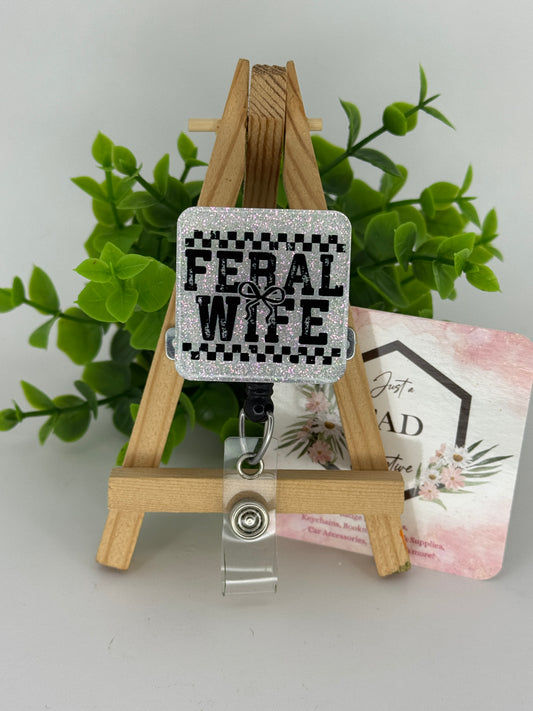 Feral Wife Interchangeable Badge Topper