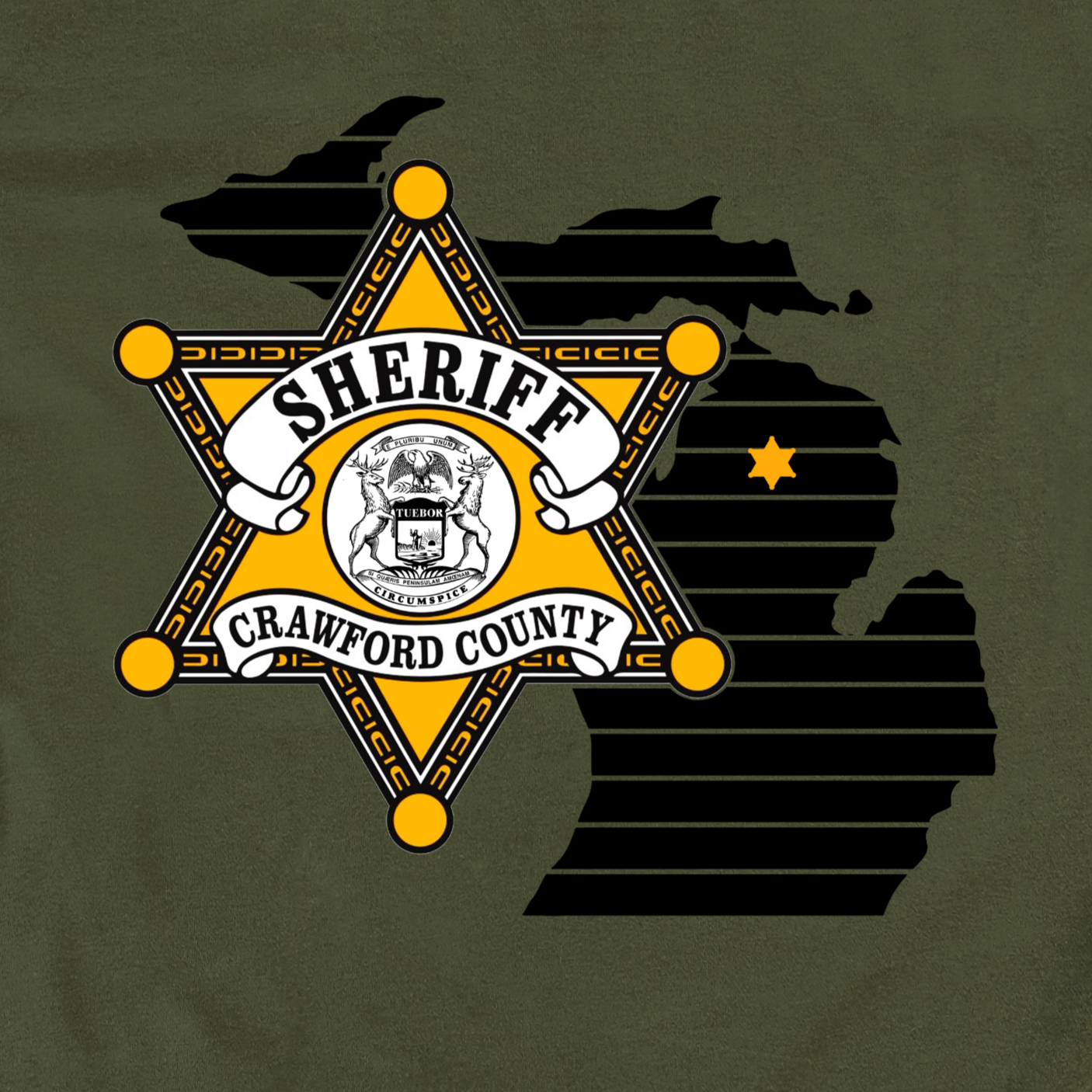 Youth Star Design Crawford County T-shirt