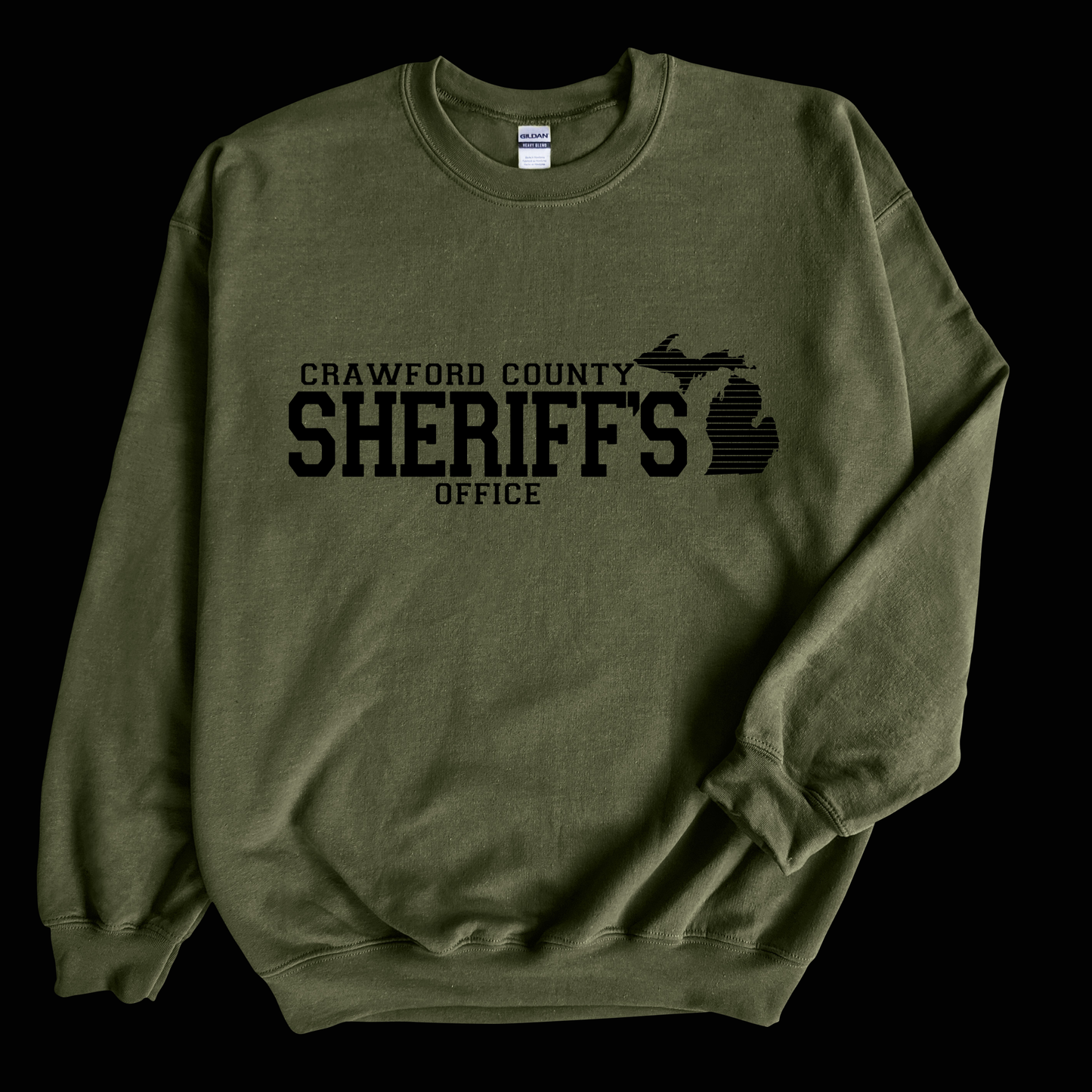 Simple Design Crawford County Adult Crewneck Sweatshirt