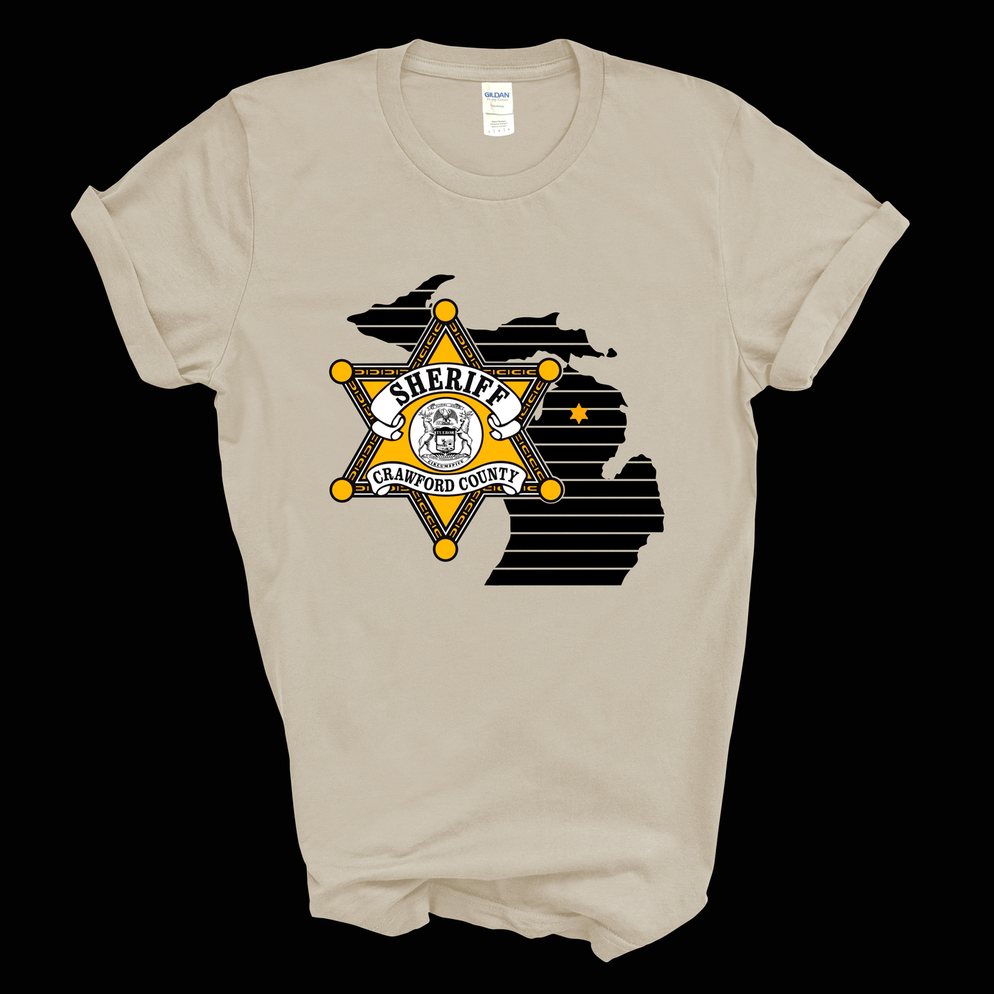 Star Design Crawford County Adult T-Shirt