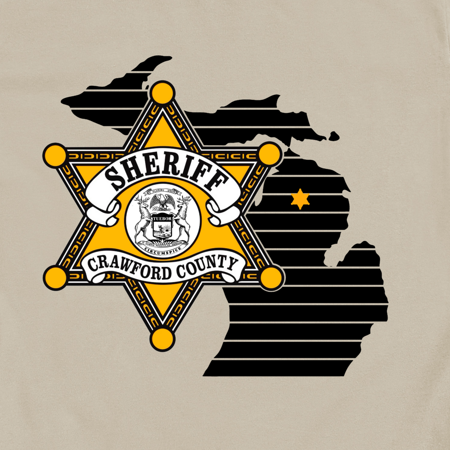 Youth Star Design Crawford County T-shirt
