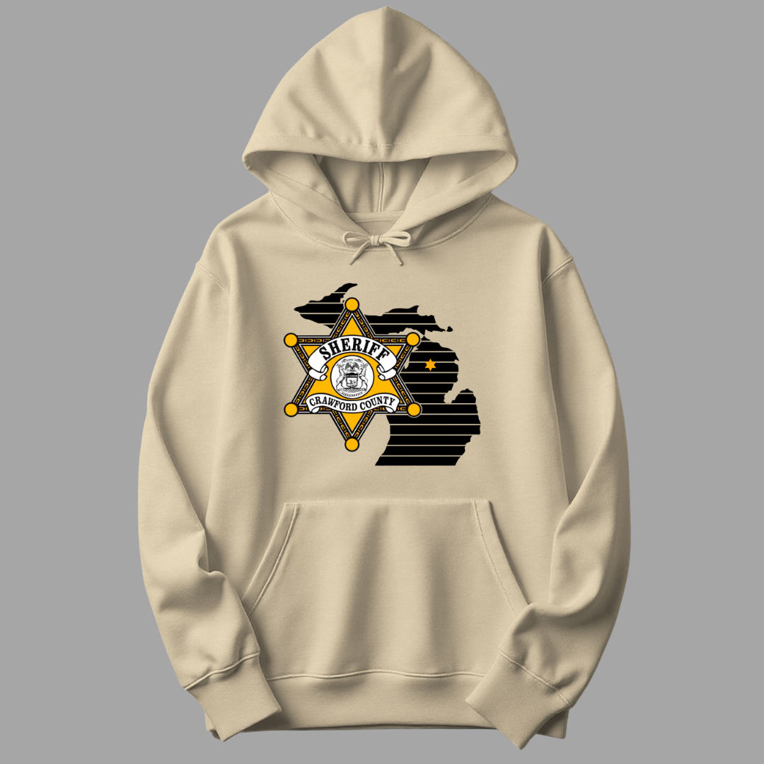 Star Design Crawford County Adult Hooded Sweatshirt