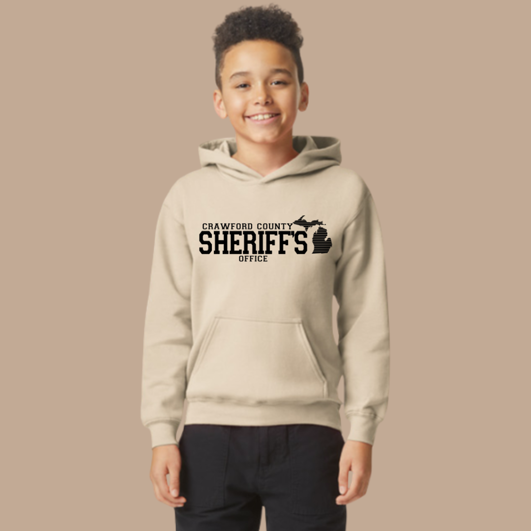Youth Simple Design Crawford County Hooded Sweatshirt