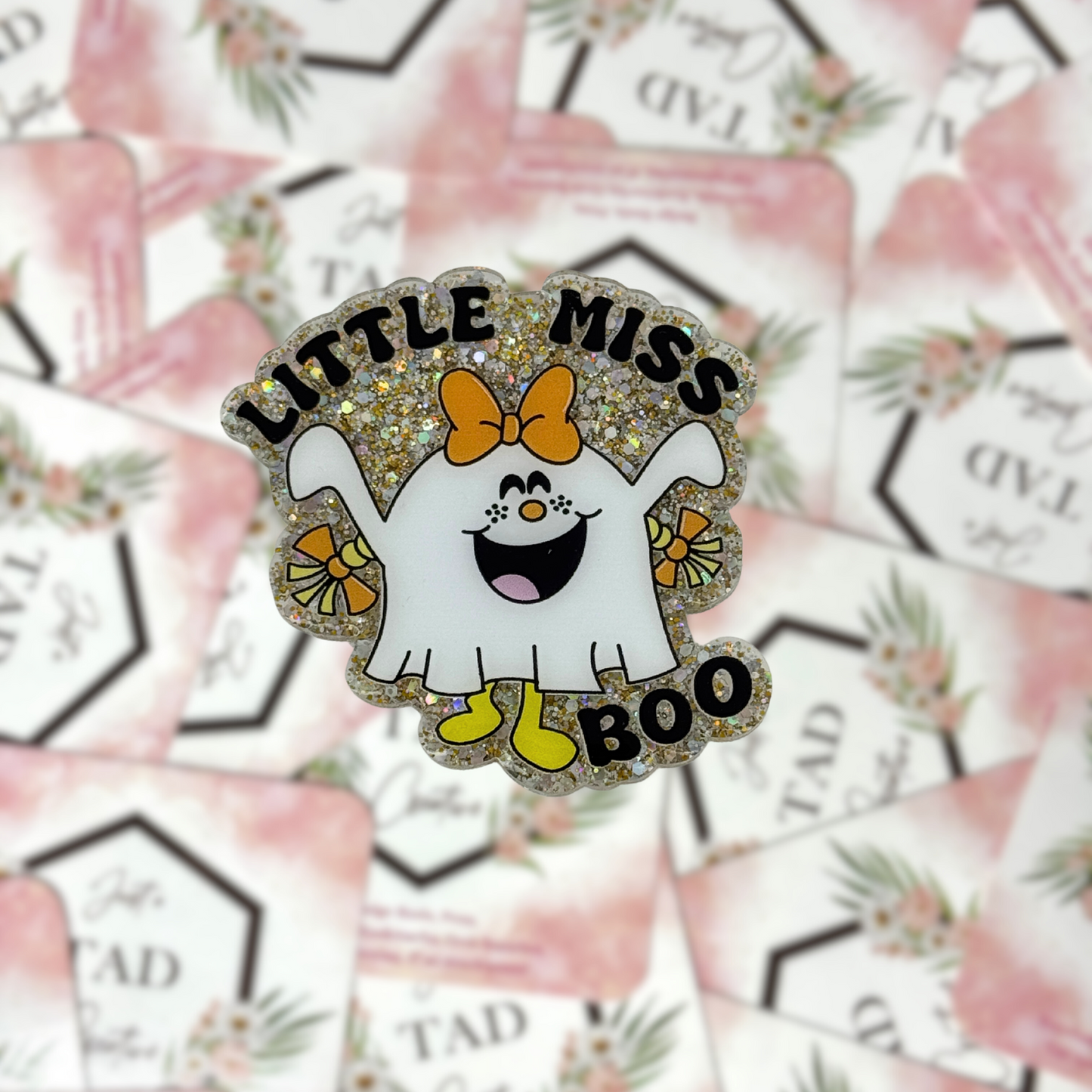 Little Miss Boo Interchangeable Badge Topper