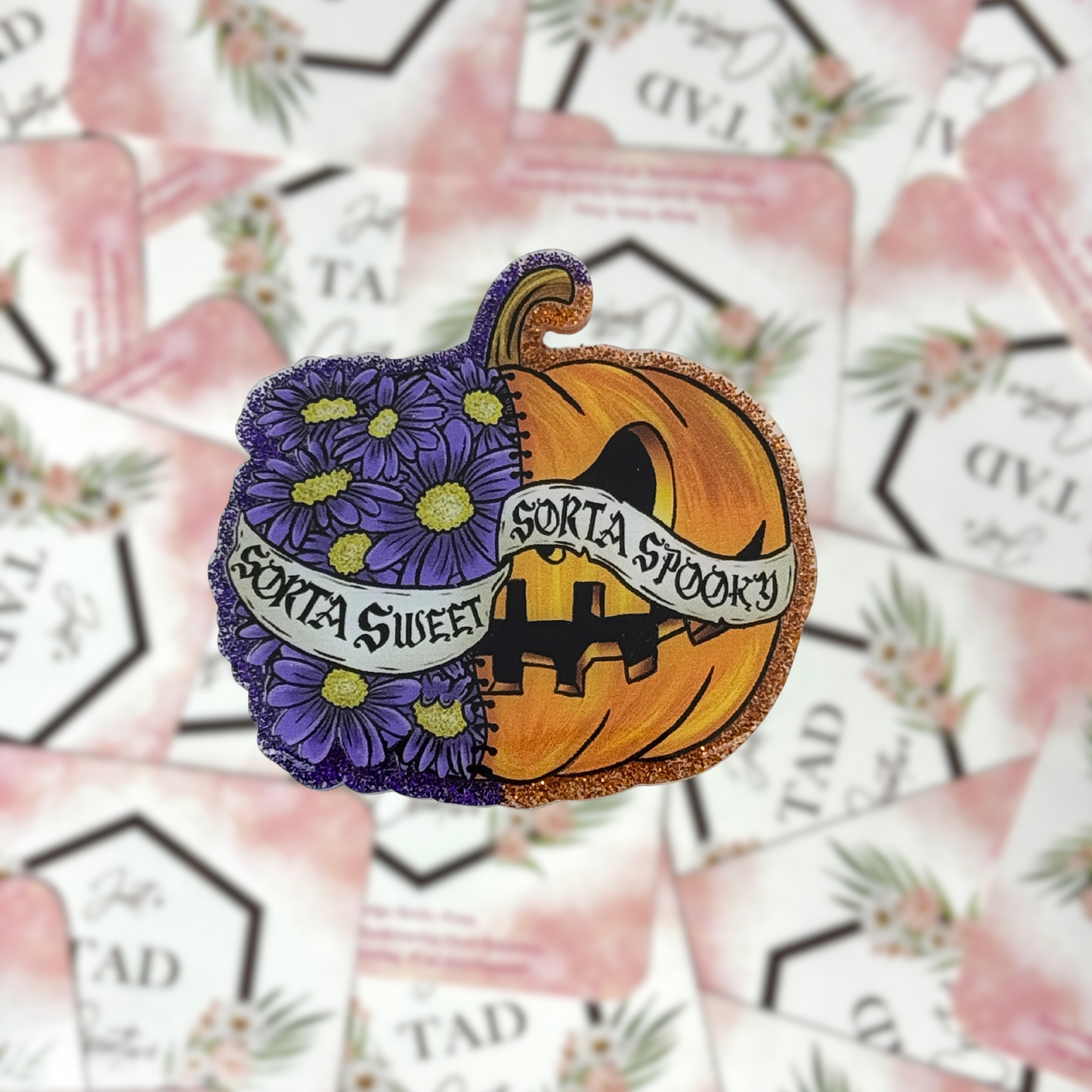 Sorta Sweet Sorta Spooky Interchangeable Badge Topper
