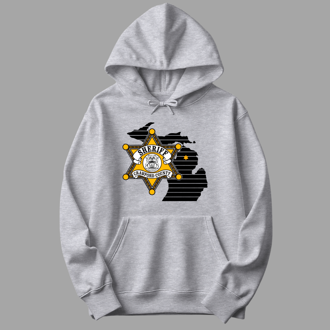 Star Design Crawford County Adult Hooded Sweatshirt