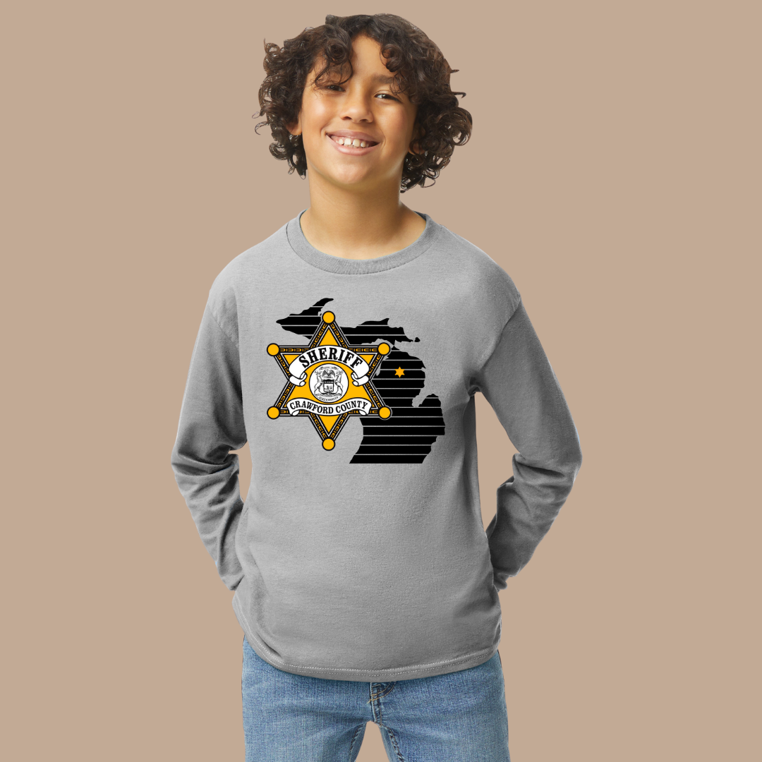 Youth Star Design Crawford County Long Sleeve T-shirt
