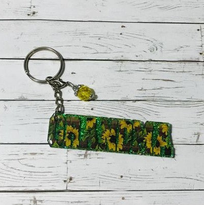Grandma 3" Glittered Keychain