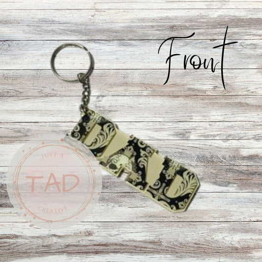 DAD 3" Keychain