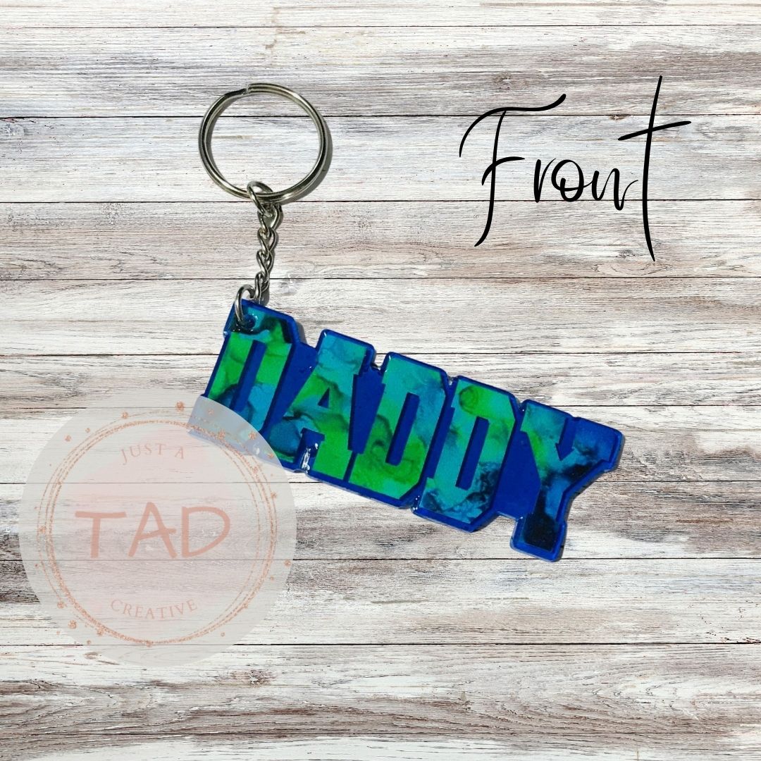 DADDY 3" Keychain