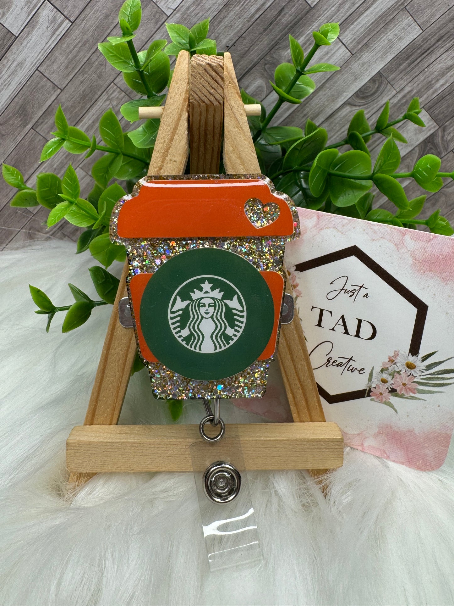 To Go Coffee Cup Green Label Interchangeable Badge Toppers