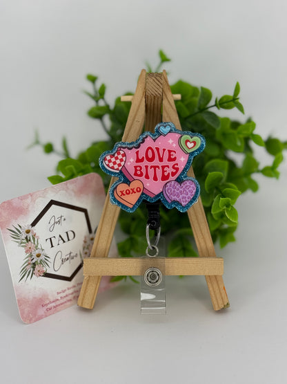 Love Bites Interchangeable Badge Reel Topper