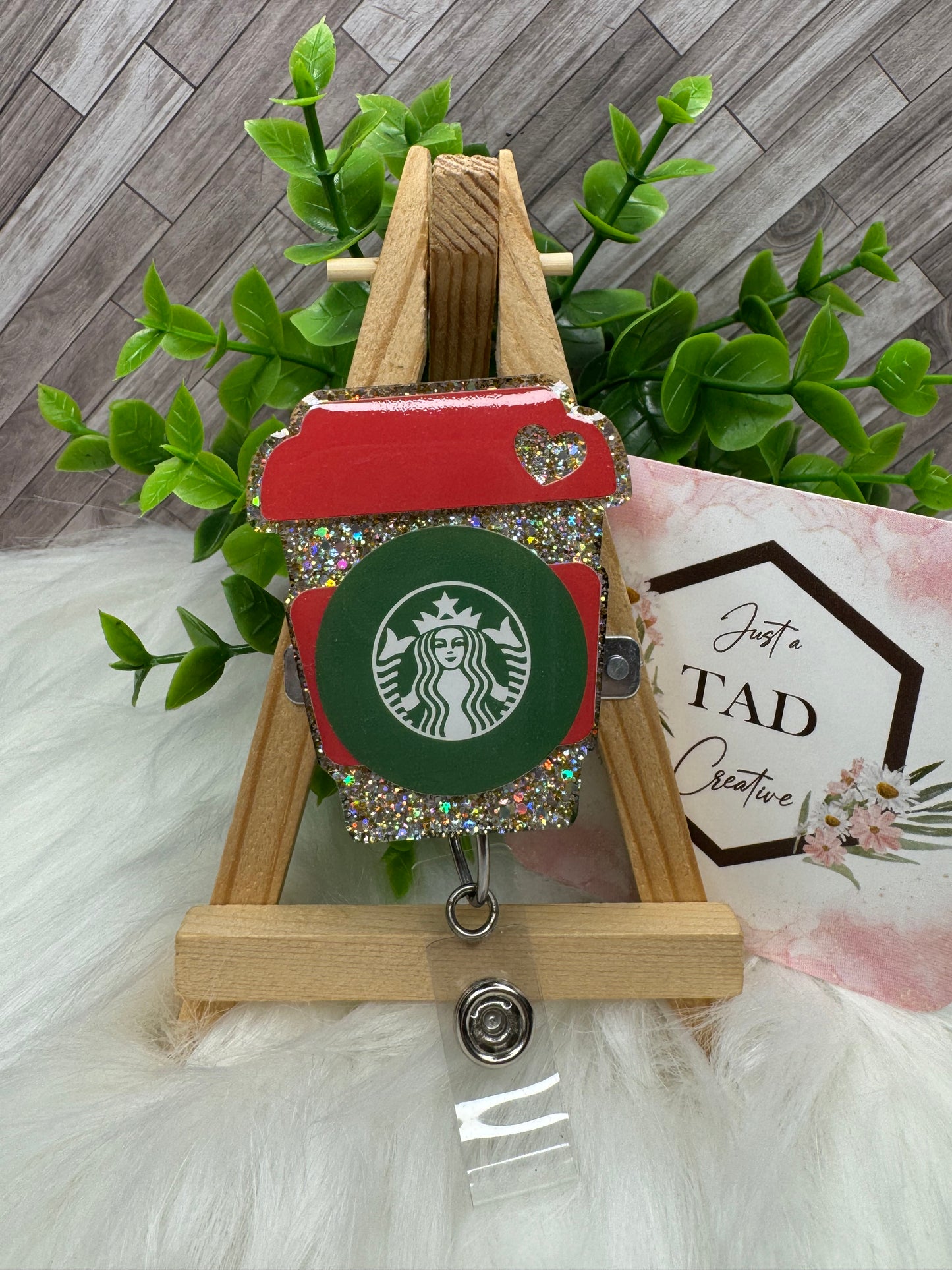 To Go Coffee Cup Green Label Interchangeable Badge Toppers