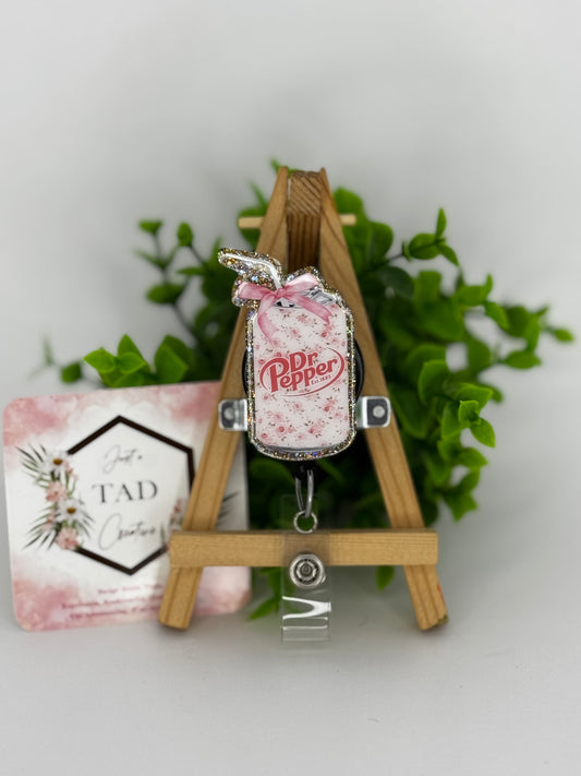 Floral Dr P Interchangeable Badge Topper