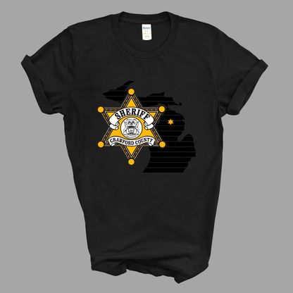 Star Design Crawford County Adult T-Shirt